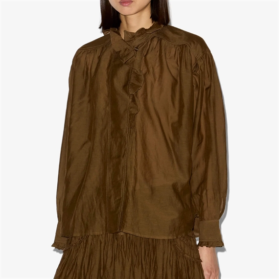 Isabel Marant Etoile Pamias Skjorte, Dark Khaki